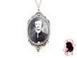Antique Silver Edgar Allan Poe Necklace